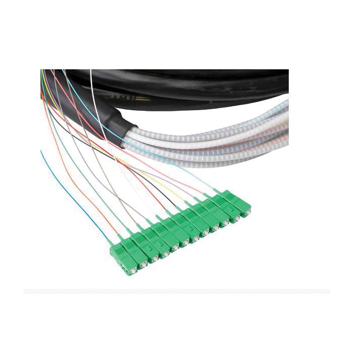 CLEARFIELD OB1-048-CBA-ZZZ 100F Fiber Cable Assembly, 100 ft L, OSP, Riser Rated Cable, SC/APC, Pigtail, Outside Plant