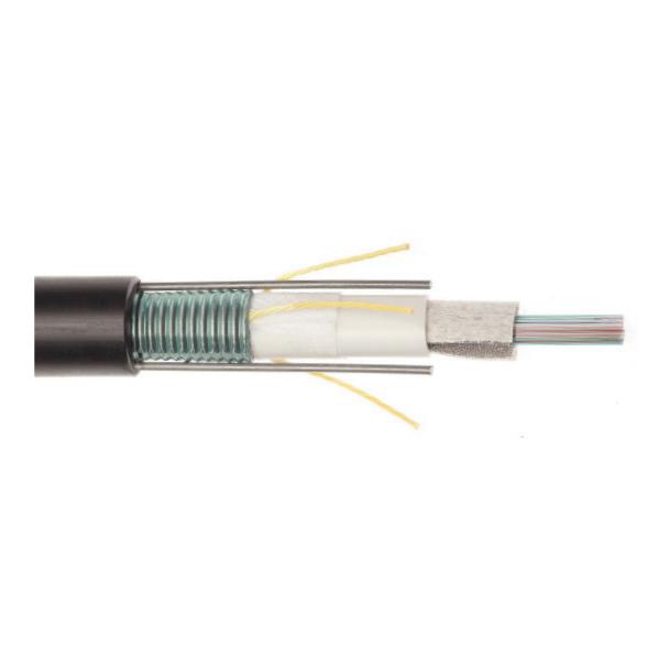 Prysmian Dry FusionLink&trade; F-RCD1A1J-12-HB-288-E3 Fiber Optic Cable With Low Water Peak, 288 Fiber, 0.84 in OD
