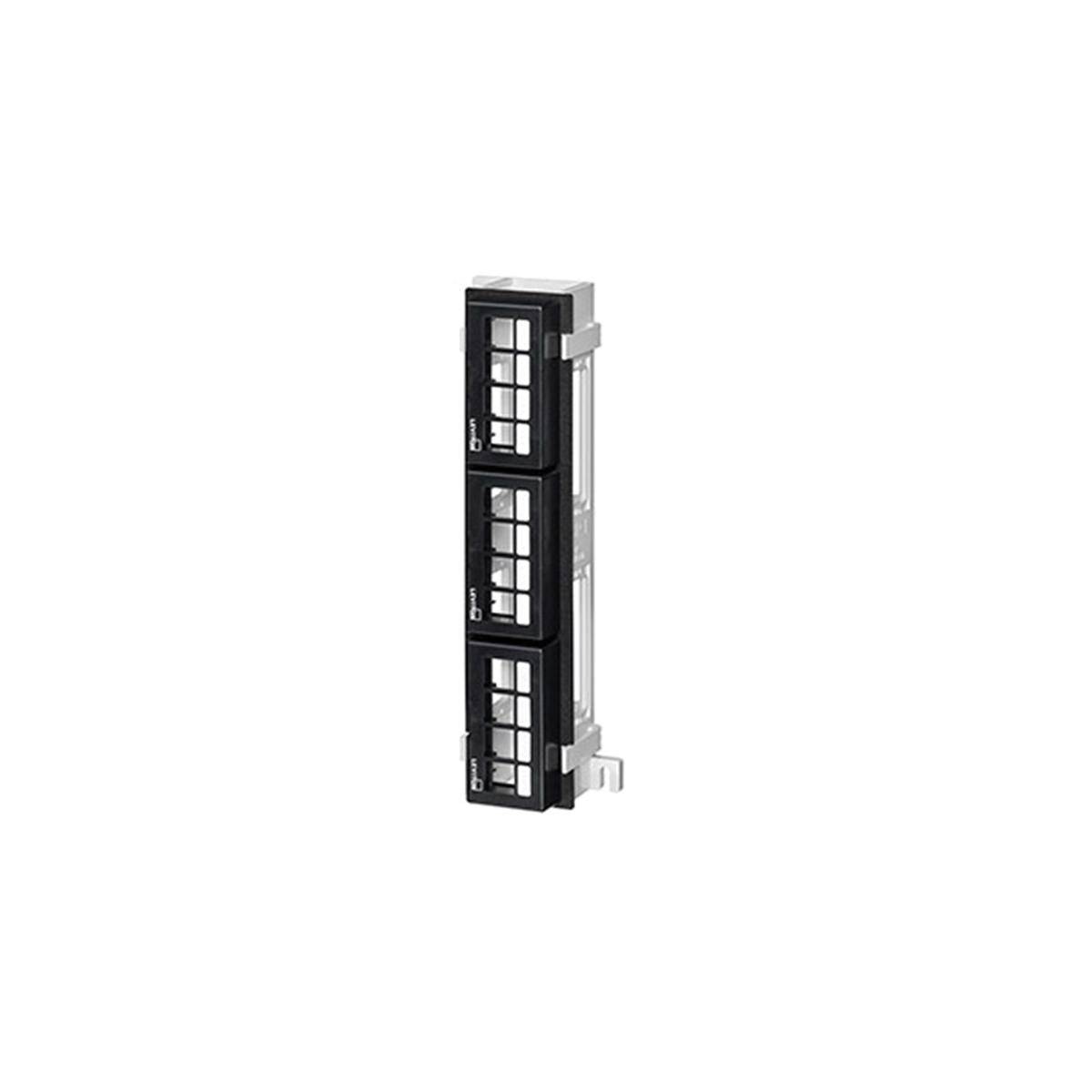 Leviton® 47689-0QP Fiber Patch Panel, 12 -Port, 110-Style Patch Block Termination, Unshielded